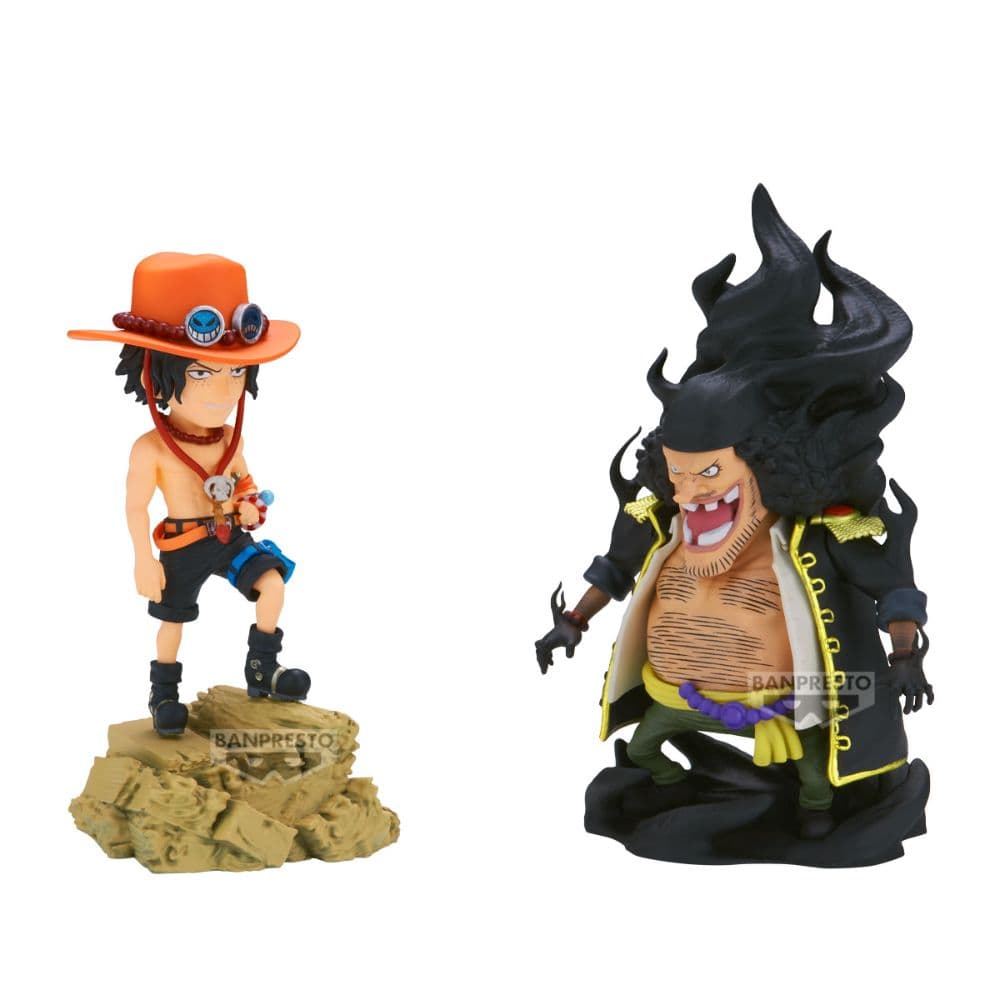 ONE PIECE WORLD COLLECTABLE FIGURE LOG STORIES-PORTGAS D.ACE VS MARSHALL D.TEACH-