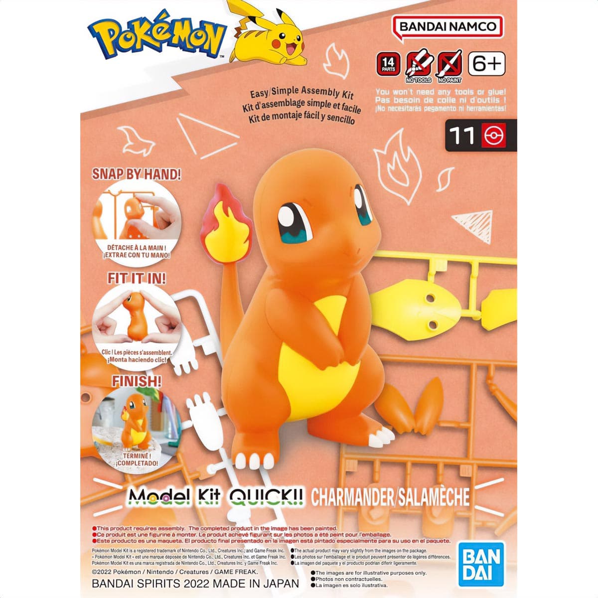 Pokémon Model Kit QUICK!! 11 CHARMANDER