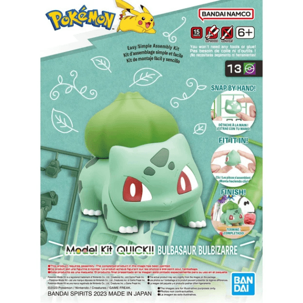 Pokémon Model Kit QUICK!! 13 BULBASAUR