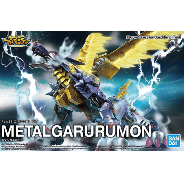 (2507766) Metal Garurumon (Amplified) «Digimon», Bandai Hobby Figure-rise Standard